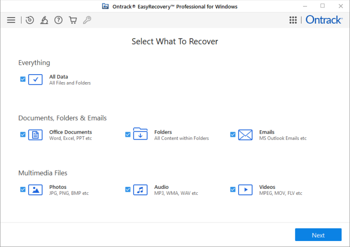 Ontrack EasyRecovery Professional / Premium / Technician / Toolkit 16.0.0.5 (x64)